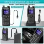 Baofeng UV-28 PRO MAX High Power Walkie Talkie AM/FM Multi-band 999CH NOAA Wireless Copy Frequency EU Plug Type-C Charge Two Way Ham Radio with LED Flashlight
