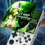 R36Max 4-inch Open Source Handheld Game Console 64G 18000+ Games 4000mAh Portable Dual Hall Joystick Pocket Video Player Supports 30+ Emulators