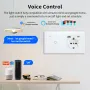 1/2/3Gang Tuya WiFi Smart Touch Switch Socket with USB-A & USB-C Port Voice Control App Remote Live & Neutral Wire Control Work with Amazon Alexa Google Assistant