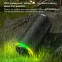 EBS-616 Portable bluetooth Speaker Dual 57mm Full-frequency Speakers RGB Light TWS 2000mAh TF Card Playback Outdoor Wireless Speakers with Lanyard