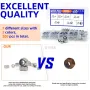 200pcs DIN985 Hex Nylon Insert Self Lock Nut Nylock Locknut Assortment Kit Set M2 M2.5 M3 M4 M5 M6 M8 304 A2-70 Stainless Steel