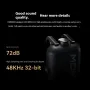 MOMA LARK MAX2 Wireless Lavalier Microphone AI Noise Cancelling 72dB SNR 48kHz 32bit 340m Range 36H Battery 25ms Low Latency Real-Time Monitoring Lightweight Live Streaming Interview Mic