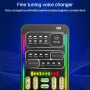 i9 Sound Card Mini Multiple Audio Effect bluetooth-Compatible Live Sound Cards Voice Changer Portable Live Sound Card Mic Tool