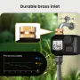 MOES 1-Outlet Water Timer IP55 Waterproof Brass Inlet Rotary Knob Button Control With LCD Display Screen Rain Delay Child Lock