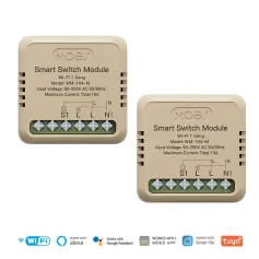MoesHouse Tuya WiFi Intelligent Switch Module Mini Home Switch APP Timer Voice Control Work with Alexa Google Assistant