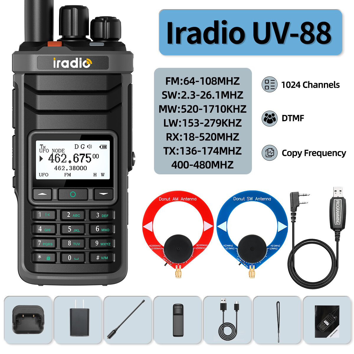 Radio+Frequency Writing Line+2 Donut Antennas