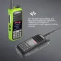 ABBREE AR-730 Berkuasa Tinggi Walkie Talkie Palam EU 136-520MHz 256 Saluran Skrin Paparan HD NOAA Pegang Tangan Radio Dua Hala