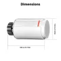 MOES ZTRV-S01 Tuya Smart ZigBe Thermostatic Radiator Valve TRV Programmable App Remote Temperature Controller Support Alexa Google Home