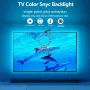 PC/TV Led Backlight RGBIC LED Strip Light with Color Picking AR Sensor App Control Music Sync 55-85 Inch Smart RGB Light for Gaming Atmosphere
