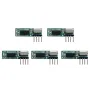 GERMA 433Mhz RF Transmitter and Receiver Superheterodyne ASK 433 Mhz Module with Antenna for ArduinoUno Wireless Diy Kits
