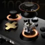 EasySMX D05 Tri-mode Wireless Gaming Controller with Hall Effect Joysticks and Triggers 1000Hz Polling Rate 2.4G Bluetooth Wired RGB Backlit Multi-Platform Support for PC Switch iOS Android Programmable Buttons Turbo Function 5-Level Vibration