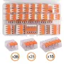 3x75pcs For 221 Electrical Connectors Wire Block Clamp Terminal Cable Reusable Mini Quick Home Wire Terminal Connector