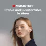 MONSTER XKT21 TWS bluetooth Earphone Ear Clip Earhooks Low Latency HiFi Stereo HD Calls Earphone with Mic