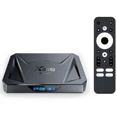 X96Q PRO+ 4+64G Android 14.0 TV Box Allwinner H728 Octa-core Support WiFi6 & BT5.X 8K 3D Voice Media Player Gigabit Ethernet Set Top Box with Remote Control