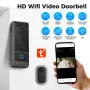 M19 Tuya Smart Video Doorbell 1080P HD WiFi Wireless Door Camera 120° Wide Angle Night Vision 2 Way Audio Smart Life APP Remote Control AI Human Detection 4000mAh Battery Home Security