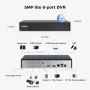 Hiseeu 3K 5MP 8 Channel H.265+ DVR Security Digital Video Recorder Advanced DVR with Person Vehicle Detection for CCTV Security Camera Support AHD TVI CVI CVBS IPC Remote Access