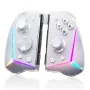 EasySMX S15 L/R Split Joypad Wireless RGB Controller Compatible with NS/OLED 6-Axis Gyro Swappable Metal Thumbsticks Mechanical Buttons Adjustable 4-Speed Vibration Remappable Back Buttons