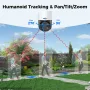 Hiseeu PK-4YHD985 5MP WiFi IP Camera AI Human Tracking Two-Way Audio Spotlight Alarm 270° Pan 90° Tilt IP66 Waterproof PoE Indoor Outdoor Security System EU Plug