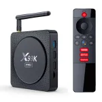 X98K Pro 4 + 32 ГБ Android 11 ТВ бокс 8K Ultra HD WiFi 6 и Bluetooth 5.0 3D HDR Потоковый медиаплеер Голосовой пульт дистанционного управления Smart TV Box