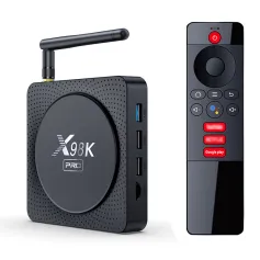 X98K Pro 4+32G Android 11 TV Box 8K Ultra HD WiFi 6&bluetooth 5.0 3D HDR Streaming Media Player Voice Remote Smart TV Box