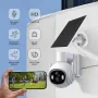 Solar Wifi IP Camera Outdoor 1080P HD Wireless Security Surveillance Color Night Vision Two-Way Audio Solar Powered IP66 Waterproof Motion Alerts