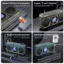 SANSUI F28 Dual Speaker Wireless bluetooth Radio with Bass Diaphragm Digital Display Support U Disk TF Card Headphones Playback Rechargeable FM Music Player Radios