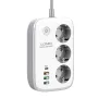 LDNIO Smart WiFi Power Strip Extension Cable Timing Adapter with 3 EU Plug 4 USB Port for Phone Tablet Computer