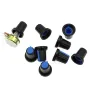9Pcs/Set WH148 Potentiometer Resistor with Nuts and Potentiometer Button Cap Adjustable Knob for B1K/B2K/B5K/B10K/B20K/B50K