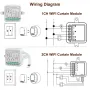 Tuya Smart Wifi Curtain Switch Module 3A Support 1/2 Gang Electric Motor for Roller Blinds Shutters APP Remote Control Compatible with Amazon Alexa & Google Home