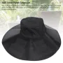 Solar Hat UV Protection Waterproof Dustproof Charging USB Output Monocrystalline Silicon Foldable Design for Fishing Camping Outdoor Activities