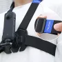 TELESIN Bröstremsfäste Västbältesfäste för GoPro 12 Hero 11 10 9 8 7 6 Insta360 SJCAM EKEN DJI Actionkameratillbehör