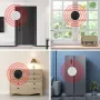 Wireless Door Window Vibration Sensor Alarm 125dB Glass Breakage Anti-theft Sensor Easy Install for Home Safety Protection