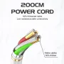 LDNIO SE4432 2500W Power Strip with 4 Outlets+4 USB-A Extension Socket EU Plug 10A for Phone Tablet Home Appliances