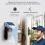 U9 Intelligent Visual Doorbell with Night Vision 720P HD Camera Two-Way Audio Solar-Powered Rainproof Cover PIR Motion Sensor Wi-Fi Real-Time Monitor
