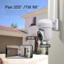ESCAM PVR007 3MP 1296P Full Color Wireless PTZ IP Dome Camera H.265 IP66 AI Humanoid Detection Home Security CCTV Baby Monitor