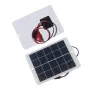 3W 5V Solar Charging Panel A Grade Polycrystalline Silicon 18.8% High Efficiency USB Output Tiger Clip Portable DIY Solar Charger Board 3.7V-5V Battery Rechargeable