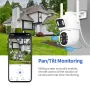 ESCAM QF500 10X Dual Lens 5MP+5MP WiFi IP Camera Night Vision Pan/Tilt Humanoid Detection Waterproof Two Way Audio Cloud Storage