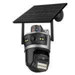 ICSEE Solar 2MP+2MP HD Dual Lens Security Camera 24/7 Recording 4G Wireless Surveillance 10000mAh Battery IP65 Waterproof Two-way Voice Camera