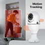 MoesHouse E27 3MP HD Tuya Smart WiFi Bulb Camera Full Color Night Vision PTZ Cam Auto Tracking Motion Detection Two-way Intercom Siren Alarm Home Surveillance Cameras Onvif
