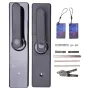 Z17 Tuya Smart Door Lock Fingerprint Keyless Entry WiFi Enabled Digital Code Deadbolt with Alarm Anti Peep Password IC Card Key Unlock Door Lock for Home Security