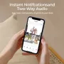 MR12 4MP WiFi Battery Video Doorbell Dual Camera 5200mAh Rechargeable Battery PIR Motion Detection Two-Way Audio Night Vision IP65 Weatherproof