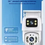 Y21 2MP+2MP Wireless Dual Lens Security Camera 360° Panoramic AI Tracking Color Night Vision Two-Way Audio Waterproof Motion Detection Real-Time Alerts Outdoor Surveillance Cameras