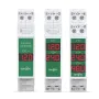Tongou 1/2/3 Ways DIN Rail Mount Voltage Meter 11V-310V DC Mini Modular Voltmeter High Accuracy LED Digital Display Multi-Circuit Monitoring Energy Efficient Digital Voltmeter