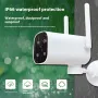 WG39 WiFi IP Camera 1080P Full Color Night Vision IP66 Waterproof Two Way Audio Pan Tilt Control AI Motion Monitoring EU Plug Security Camera