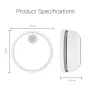 MOES Tuya ZigBe Smart Wireless Smoke Detector Fire 85dB Sound Alarm Siren Sensor Smart Safety Protection Home Kitchen Fire App Alert