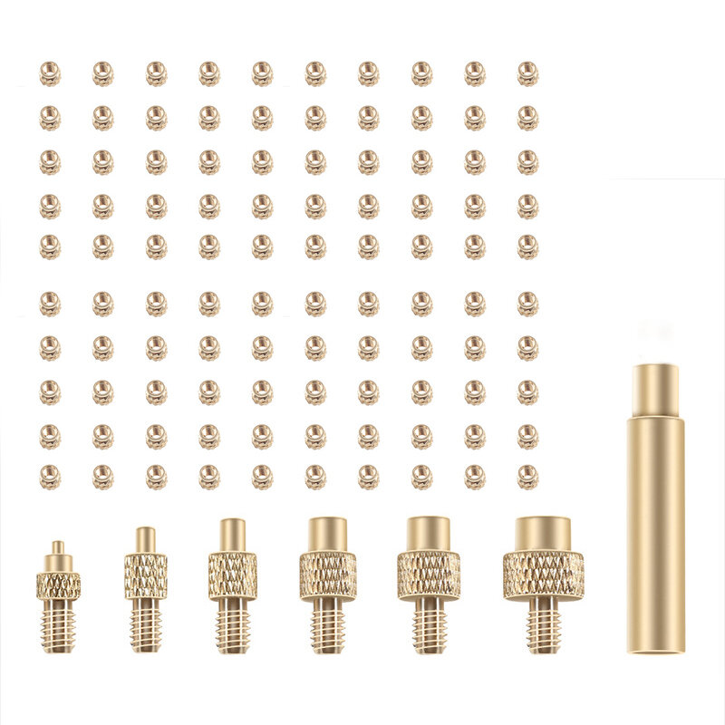 Hot Melt Nut Head+100pcs nuts