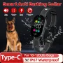 PB20 Smart Dog Training Collar Anti Barking Intelligent Automatic Adjustable Sensitivity Beep Shock Vibrator IP67 Waterproof Type-C Charging for Dog 10-120LBs