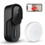 WF001S-801D 5MP Smart Camera Visual Doorbell PIR Motion Detection Two-way Audio IP65 Waterproof Tuya APP Voice Control with Alexa Google Assistant