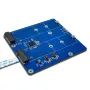 Raspberry Pi 5 PCIe to M.2 Dual NVMe SSD Expansion Board High-Speed Dual SSD 2280 Support NVMe Protocol with LED Indicators
