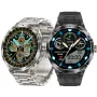 DA03 1.85inch HD Screen Massive Battery bluetooth Call Heart Rate Blood Pressure Blood Oxygen Monitor Sleep Monitoring Multi-sport Modes Music Playback IP67 Waterproof Smart Watch